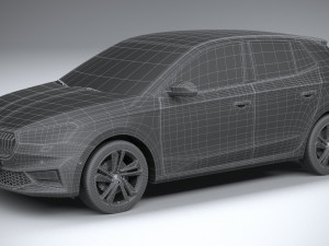 Skoda Fabia 2022 Model 3D