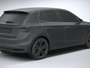 Skoda Fabia 2022 Model 3D