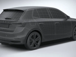 Skoda Fabia 2022 3D Model