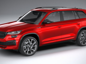 skoda kodiaq sportline 2022 3D Model