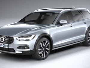 Volvo V90 Cross Country 2020 lowpoly 3D Model