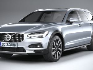 Volvo V90 Cross Country 2020 lowpoly 3D Model