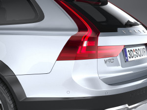 Volvo V90 Cross Country 2020 lowpoly 3D Model