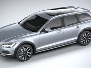 Volvo V90 Cross Country 2020 lowpoly 3D Model