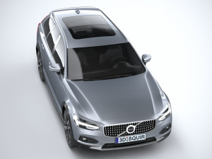 Volvo V90 Cross Country 2020 lowpoly 3D Model