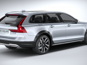 Volvo V90 Cross Country 2020 lowpoly 3D Model