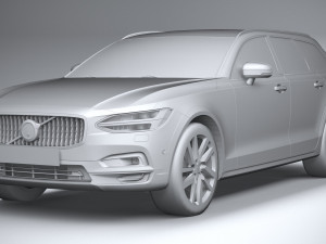 Volvo V90 Cross Country 2020 lowpoly 3D Model