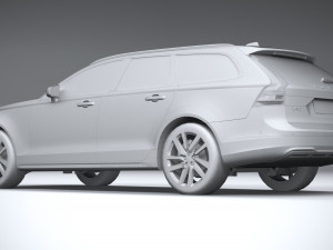 Volvo V90 Cross Country 2020 lowpoly 3D Model