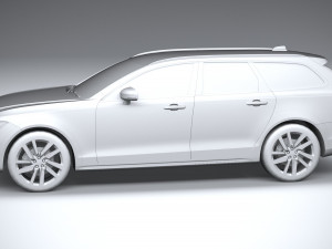 Volvo V90 Cross Country 2020 lowpoly 3D Model