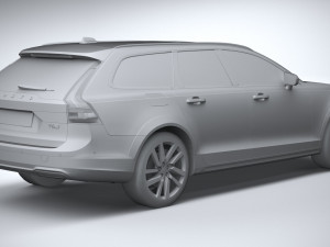 Volvo V90 Cross Country 2020 lowpoly 3D Model