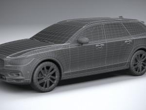 Volvo V90 Cross Country 2020 lowpoly 3D Model