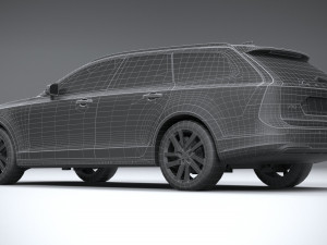 Volvo V90 Cross Country 2020 lowpoly 3D Model