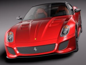 Ferrari 599 GTO 2011 3D Model