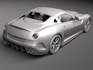 Ferrari 599 GTO 2011 3D 模型