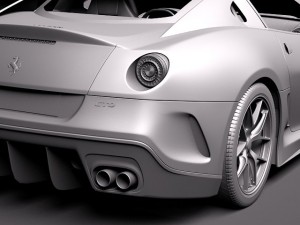 Ferrari 599 GTO 2011 3D 模型
