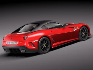 Ferrari 599 GTO 2011 3D Model