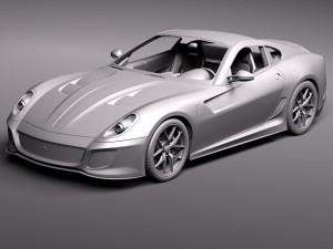 Ferrari 599 GTO 2011 3D 模型