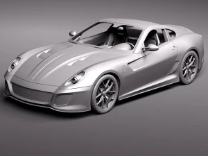 Ferrari 599 GTO 2011 3D Model