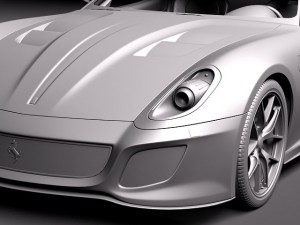 Ferrari 599 GTO 2011 3D 模型