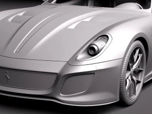 Ferrari 599 GTO 2011 3D Model