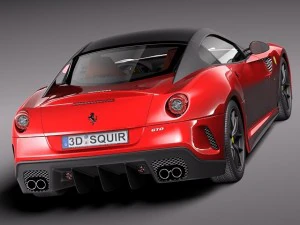 Ferrari 599 GTO 2011 3D Model