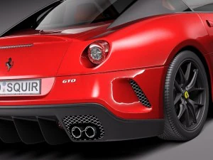 Ferrari 599 GTO 2011 3D Model