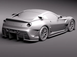 Ferrari 599 XX 2010 3D Model