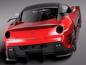 Ferrari 599 XX 2010 3D Model
