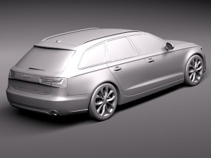 Audi a6 Avant 2012 3D Model