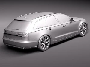 Audi a6 Avant 2012 3D Model