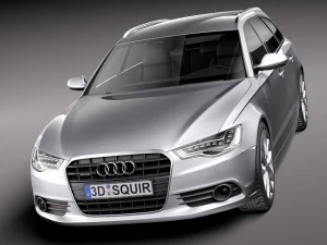 Audi a6 Avant 2012 3D Model