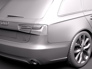 Audi a6 Avant 2012 3D Model