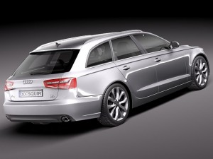 Audi a6 Avant 2012 3D Model