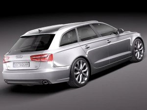 Audi a6 Avant 2012 3D Model