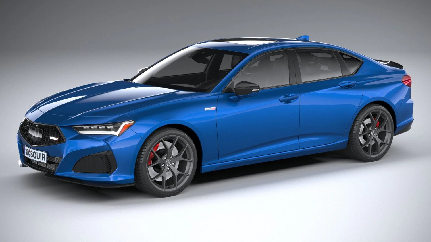 Acura TLX Type S 2021 3D Model .c4d .max .obj .3ds .fbx .stl .blend 