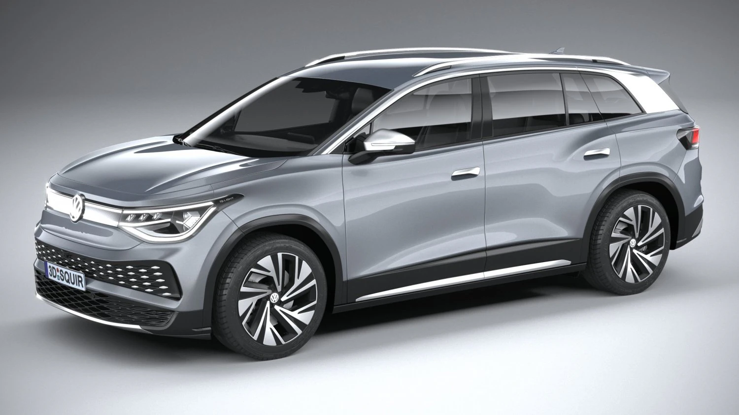Volkswagen ID6 X 2022 3D Model .c4d .max .obj .3ds .fbx .stl .blend