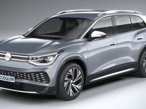 Volkswagen ID6 X 2022 3D Model