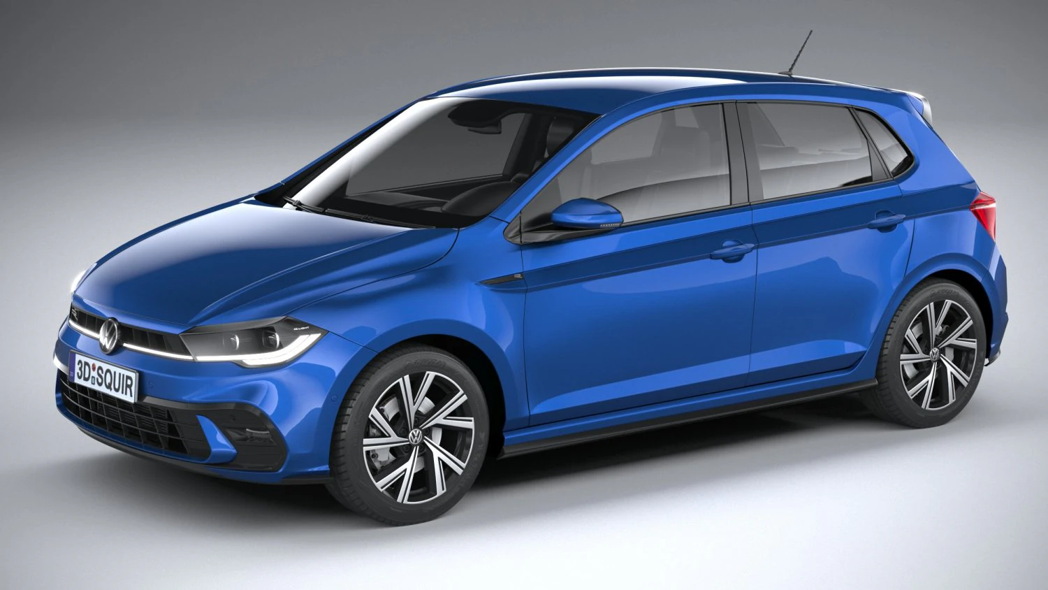 Volkswagen Polo 2022 3D Model .c4d .max .obj .3ds .fbx .stl .blend