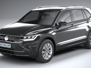 Volkswagen Tiguan Allspace 2022 3D मॉडल
