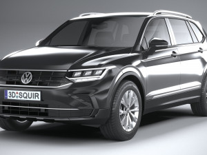 Volkswagen Tiguan Allspace 2022 3D मॉडल