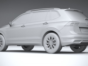 Volkswagen Tiguan Allspace 2022 3D मॉडल