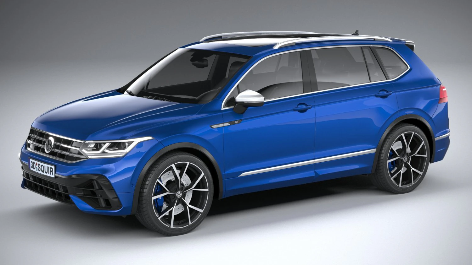 Volkswagen Tiguan R Allspace 2022 3D Model .c4d .max .obj .3ds .fbx .stl .blend 