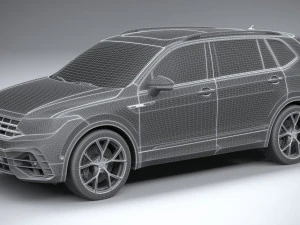 Volkswagen Tiguan R Allspace 2022 3D Model