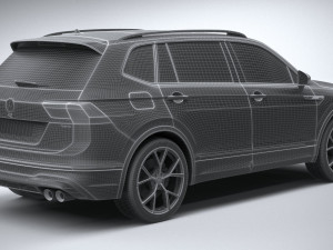 Volkswagen Tiguan R Allspace 2022 3D Model