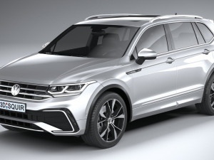Volkswagen Tiguan R-Line Allspace 2022 Modelo 3D