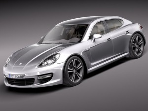 Porsche Panamera Turbo S 2012 3D Model