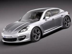 Porsche Panamera Turbo S 2012 3D Model