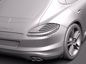 Porsche Panamera Turbo S 2012 Model 3D