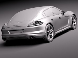 Porsche Panamera Turbo S 2012 Model 3D