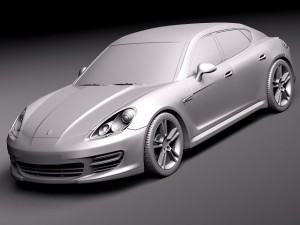 Porsche Panamera Turbo S 2012 Model 3D